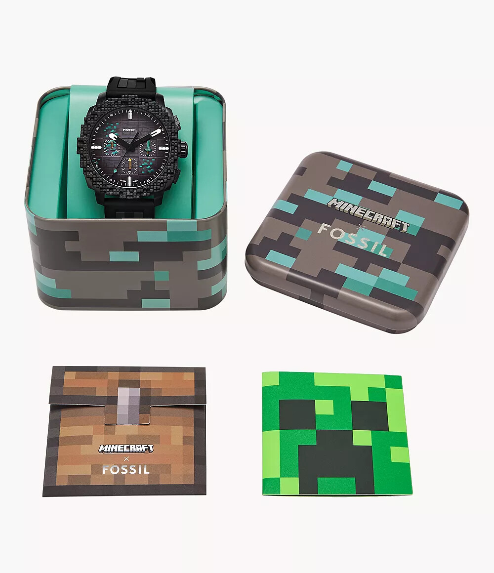 Minecraft x Fossil Limited Edition Grass Block Chronograph
