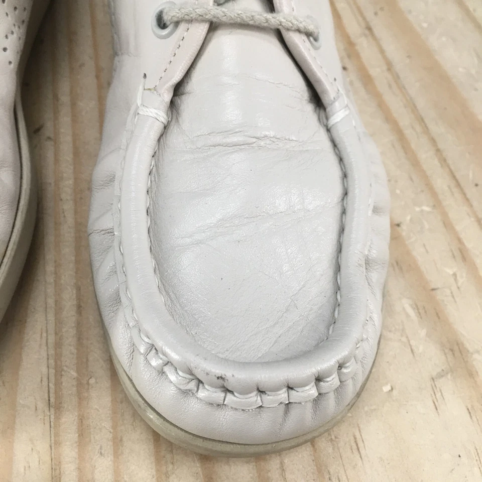 Zapatos Sas para mujer 7M informales sin usar, en caja, zapatillas Oxford cómodas de cuero beige con cordones Foto 4 de 4