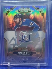 2020-21 Upper Deck Stature Rookie Auto Martin Kaut / 199 Colorado Avalanche 