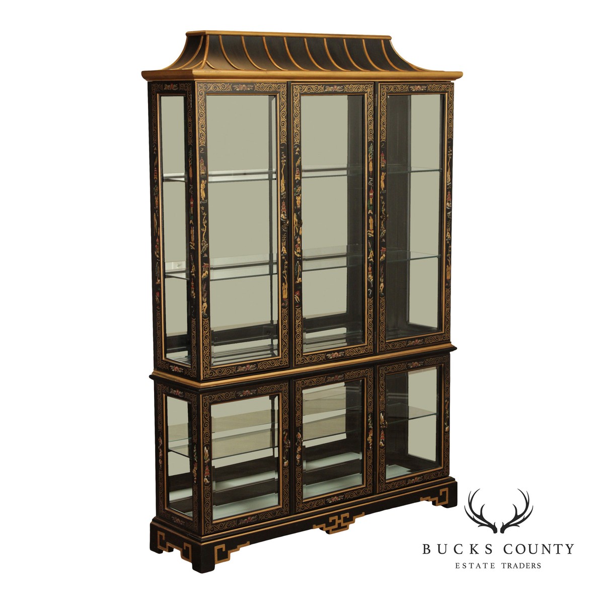 Pulaski Furniture Chinoiserie Pagoda Display Cabinet | eBay