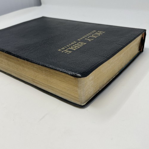 Holy Bible KJV Giant Print Reference Red Letter Nelson Genuine Leather #556 1976 - Picture 4 of 16