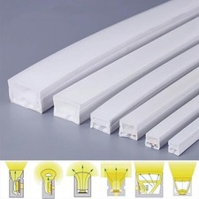 Silicone LED Channel System Cuttable Flexible Bendable DIY For LED Light Strip