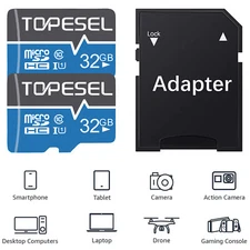 1/2/3/5PCS Micro SD Card 32GB TF Class 10 SDHC Memory Card for Multiple Devices