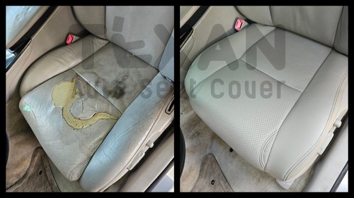 For 2020 2021 2022 Acura RDX Driver Bottom Perforated Leather Seat Cover Black - Picture 10 of 12