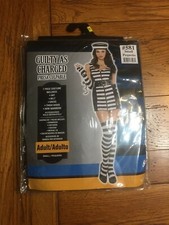 GUILTY AS CHARGED PRISONER CONVICT GIRL NAUGHTY DRESS UP HALLOWEEN ADULT COSTUME