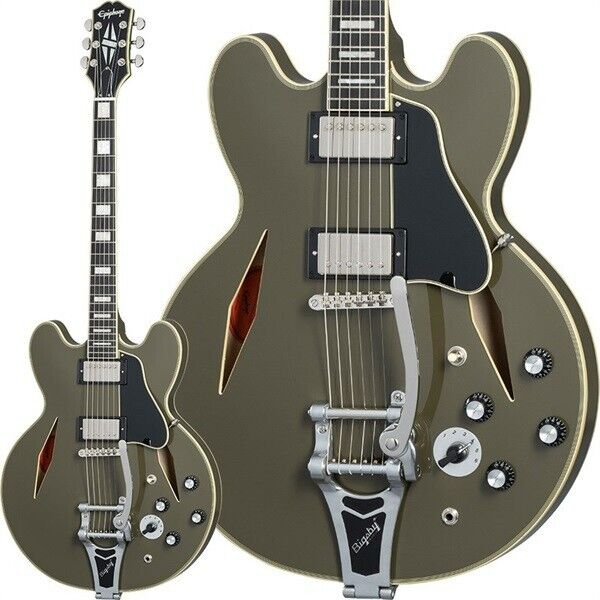 Epiphone Shinichi Ubukata ES-355 Custom Bigsby ver.02 Olive