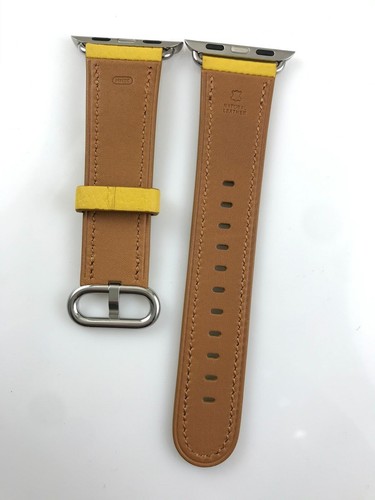 Original authentique Apple Watch boucle classique bracelet en cuir 40 mm 38 mm 41 mm S10 42 mm - Photo 88 sur 120