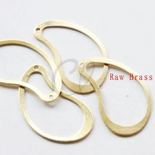 20 Pieces Raw Brass Irregular Charm - 20x13.3mm (CW-1994C-P-336)