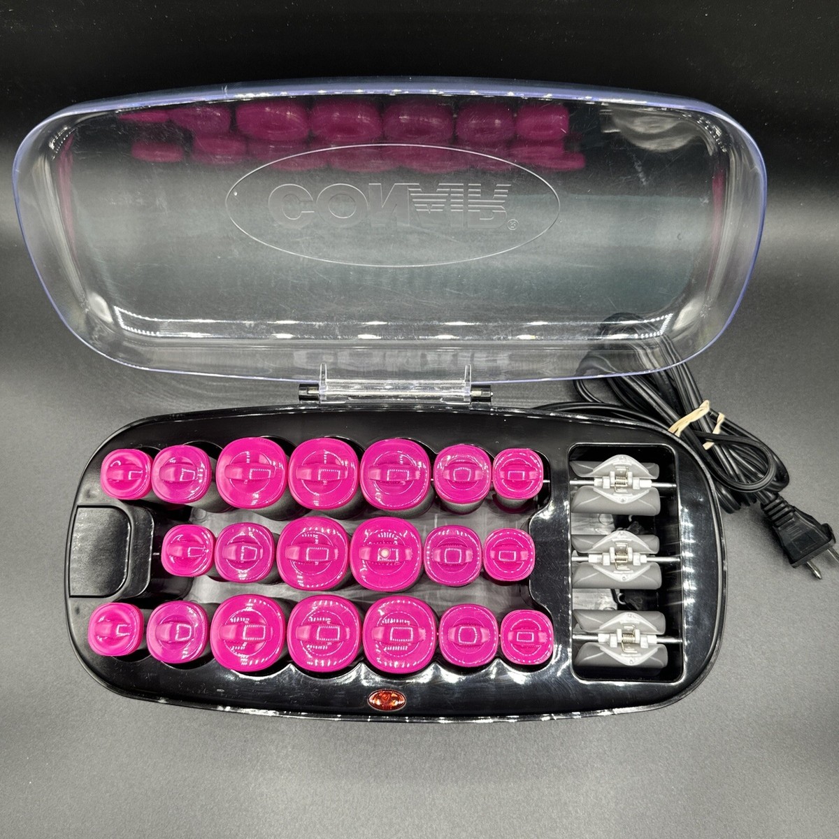 Hot clips rollers by CONAIR gently used Amazon.com : Conair Double Ceramic Hot Rollers for Long  main image 2