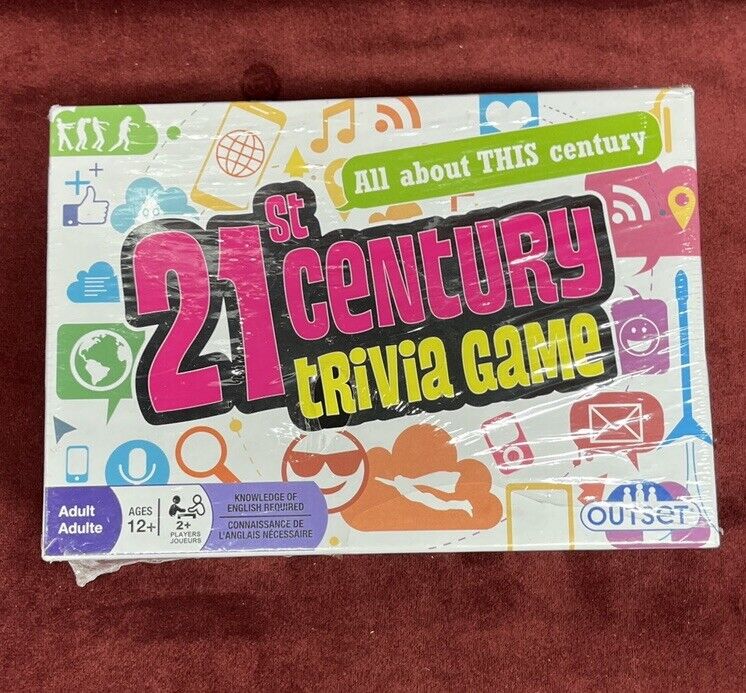 Outset: 21st Century Trivia Game Fun Party Game For Ages 12+ NEW Factory Sealed