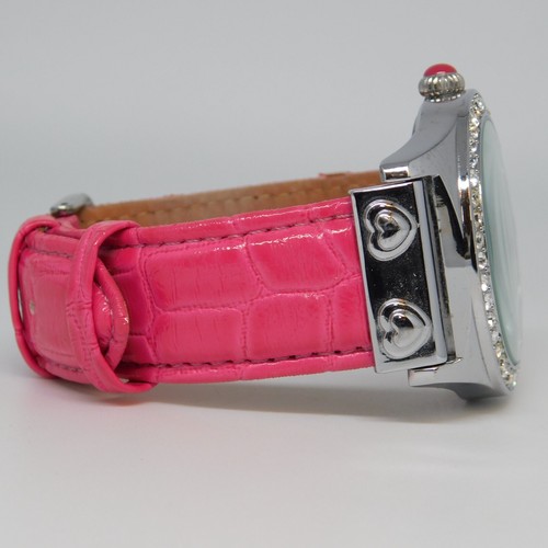 Betsey Johnson BJ00284-02 Genuine Leather Quartz Women's Watch New Battery - Picture 4 of 10