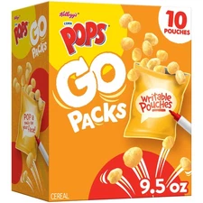 Corn Pops Go Packs Cereal, Kids Snacks, Lunch Snacks, Original, 9.5oz Box (10...