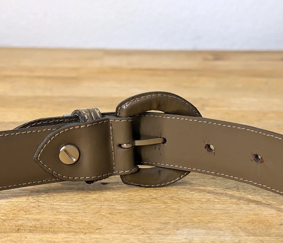 Cinturón Longchamp Hecho en Francia Bronceado Ajustable Talla Libre Cintura Mujer Foto 3 de 4