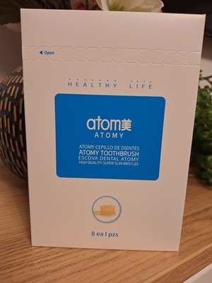 Atomy 8 Zahnbürsten 99,9% Gold Coated Nano Vitality Mundbürste 8 Stück SET