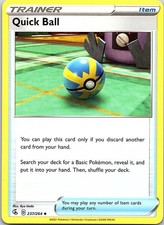 Quick Ball Fusion Strike 237/264 Uncommon Pokemon Near Mint Pokemon Card