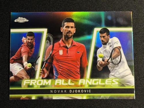 Novak Djokovic #FAA-10 2025 Topps Chrome From All Angles card