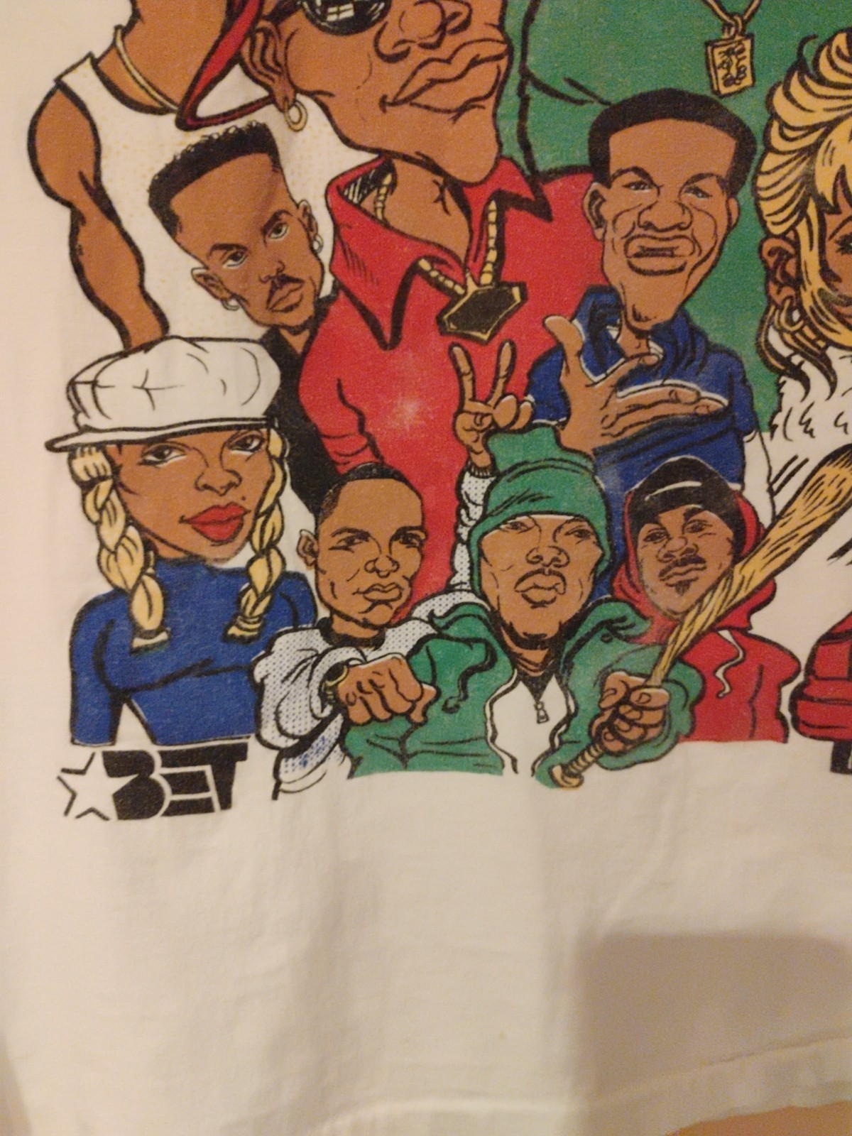 Vintage 90s OG BET Phattest Hip Hop Tour In The 95! - White T-Shirt XL BIGGIE 