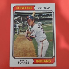 Topps 1974 Rusty Torres Cleveland Indians #499 Base Set Baseball Card