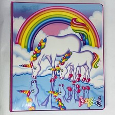 Lisa Frank 3-Ring Binder Rainbow Unicorn Happy 30th Birthday Markie Celeste
