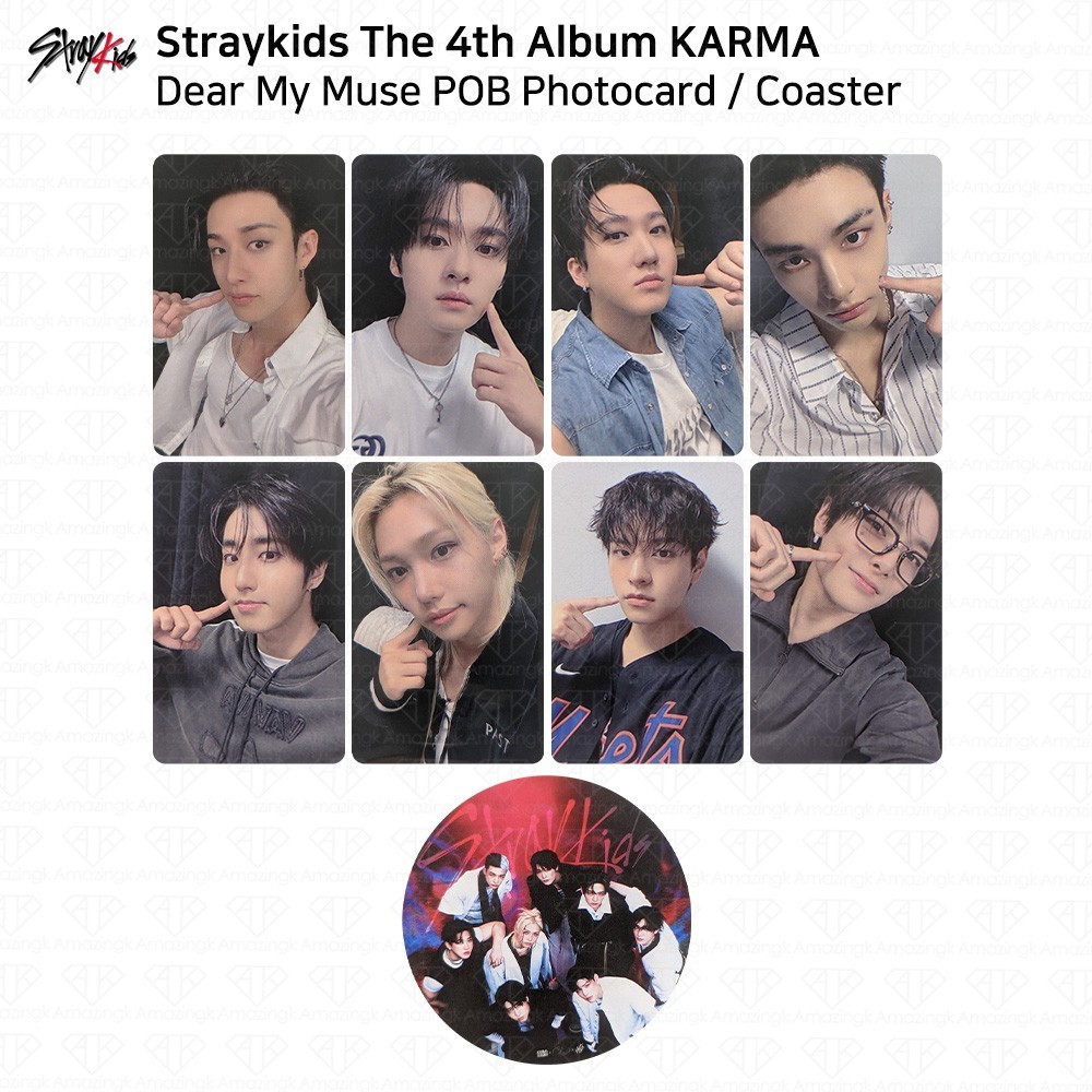 Stray Kids The 4th Album Karma DearMyMuse POB Photocard KPOP K-POP