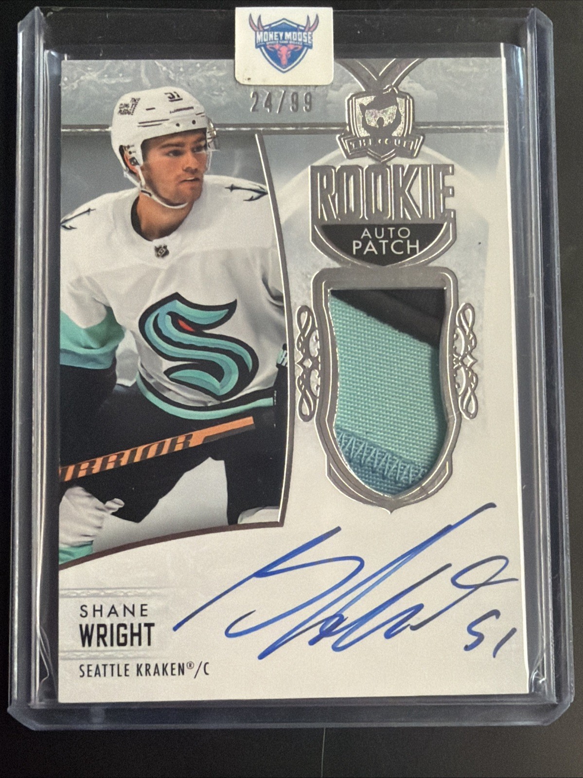 2022-23 Upper Deck The Cup SHANE WRIGHT RPA Rookie Patch Auto 24/99