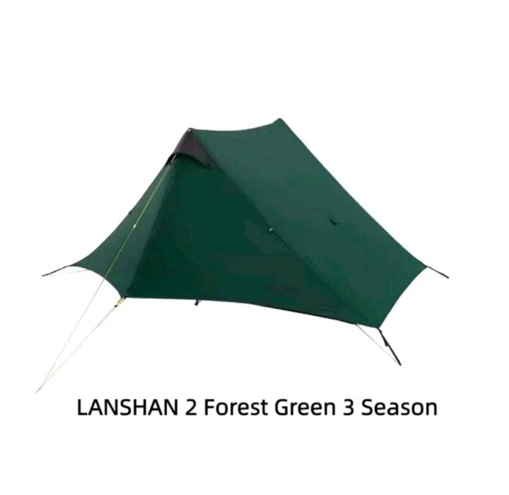 Lightweight Tent FOREST GREEN Lanshan 2 Tent Ultralight Tent UK 🚚 48hr post