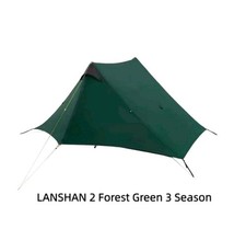 Lightweight Tent FOREST GREEN  Lanshan 2 Tent  Ultralight Tent UK 🚚 48hr post