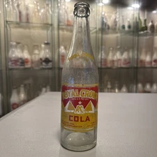 Vintage ROYAL CROWN RC COLA Bottle 1936 Pyramids 12 Oz. Lansing, Michigan 