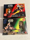Lot of 2 - Kenner STAR WARS POWER OF THE FORCE SPEEDER BIKES w/Action Figures