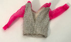 "Movie Groovie" Barbie Pink Silver Knit Top ONLY #1866 Vintage — photo 2