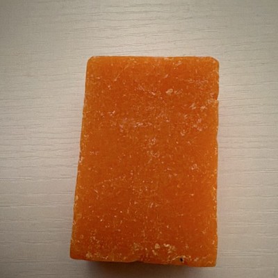 Orange Rectangular Body Bar Soap for Body, Hands, Face - Unisex Kids, Women, Men