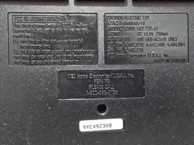 TURBOGRAFX-16 Black Console Tested and Working W/Turbo Flashmaster Cartridge 