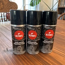 Lot of 3 Kiwi Sneaker Protector Step 2 Shoes Spray 4.25 Oz Each