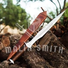 34" CUSTOM HANDMADE HIGH CARBON STEEL VIKING SWORD WITH WOODEN SCABBARD