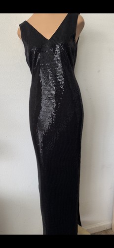ST JOHN COUTURE Marie Gray Full Paillette Evening Dress Size 4 $1395 ...