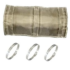 Titanium Pipe Heat Shield 6" x 12'' Exhaust Heat Shield Motorcycle Heat Guard