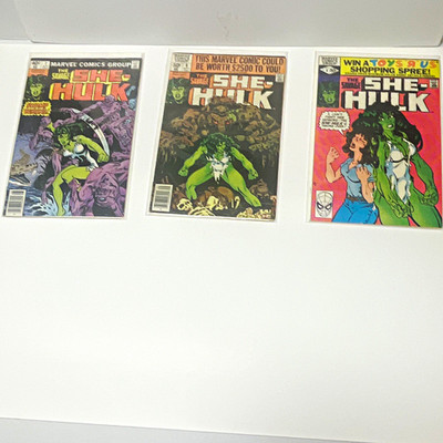 Marvel The Savage She-Hulk #7, 8, and 9 Comic Book 1980 David Anthony