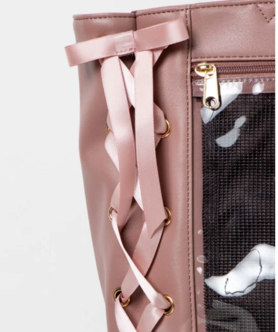 Bolso Ita Bolsa de Dolor con Cordones S Bolsa de Actividad Favorita Marcas de Japón Salmón Rosa Satinado Foto 4 de 4