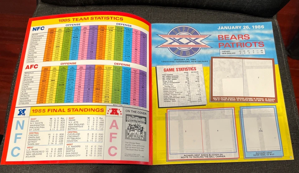 Football Sticker Yearbook, 1986, Topps NFL Football Unused, No Stickers - Image 3 of 4