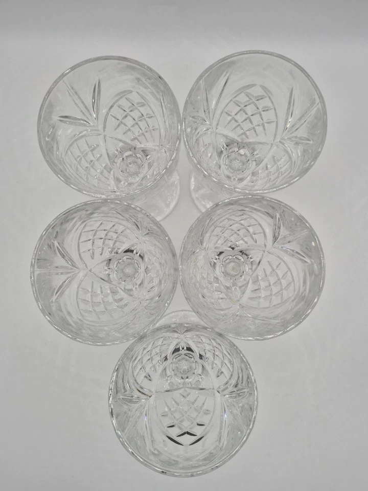 Godinger Dublin Shannon Crystal Water/Wine Glasses Set Of 5 - Image 3 of 3