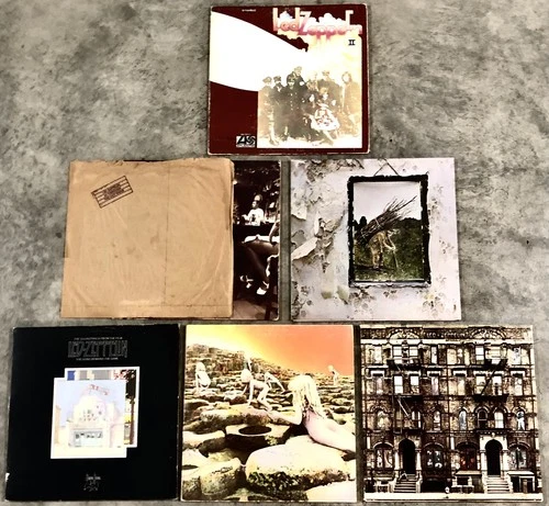 LED ZEPPELIN : LOT OF 6 : VINYL LP’S