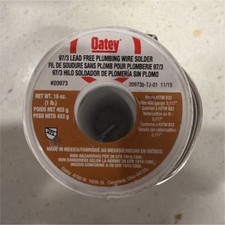Oatey 97/3 Lead Free Plumbing Wire Solder Wire 0.117 in 16 oz