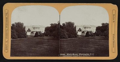 Photo:Washington D.C. White House 1903 Stereo View Gust A Johnson
