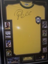 Signed Pele Shirt Framed With COA