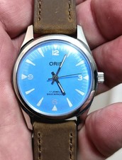 Vintage Oris Blue Dial Original Swiss-Made movement High Luminous
