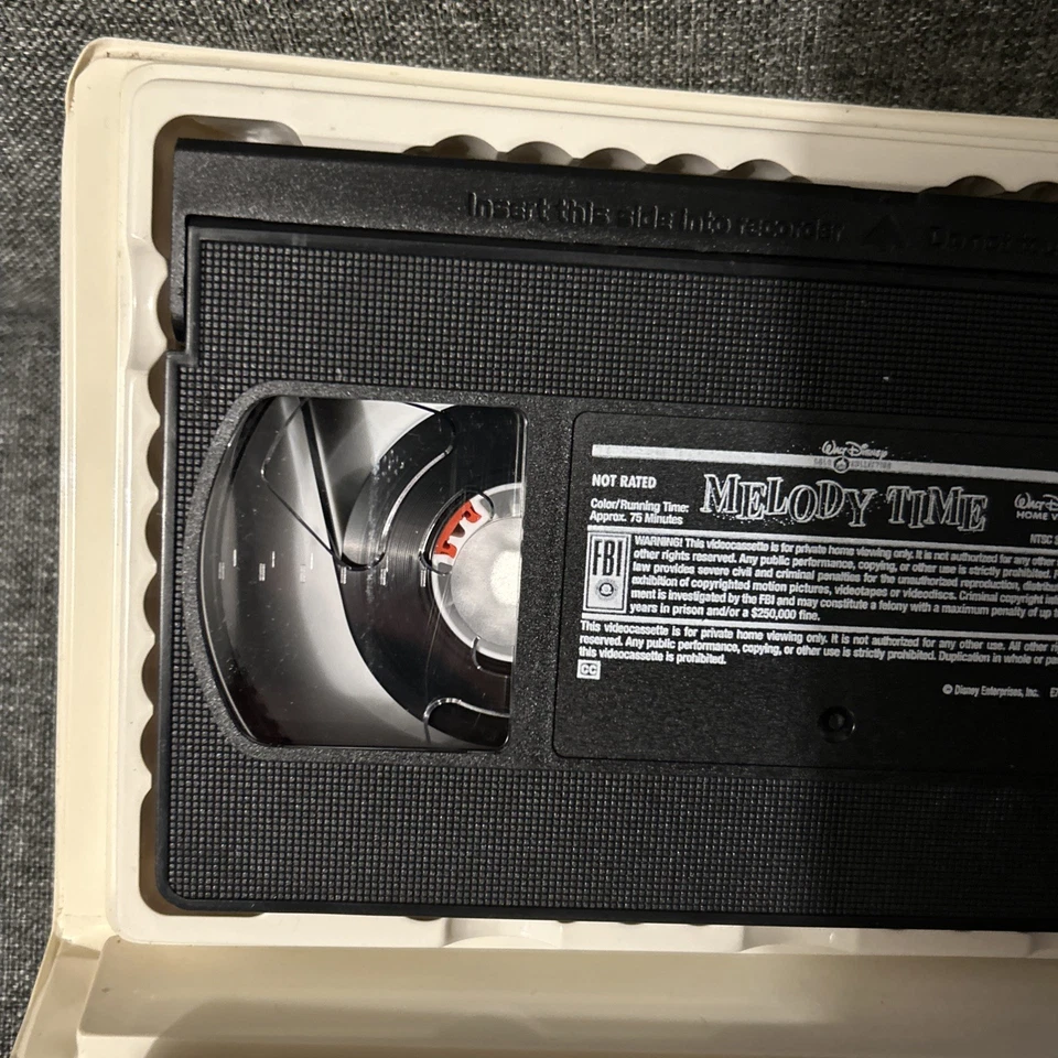 Melody Time VHS Disney Gold Collection Clamshell Donald Duck Mickey Mouse OOP - Image 4 of 4