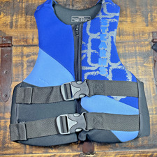 Stearns Youth Life Jacket Vest 50-90 lbs Blue Black Kids 26-29" Chest