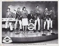 Pepsi-Tones Cola Soda Company Band Vintage Autograph Signed Studio Promo Photo