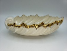 Lenox Acanthus Shell Bowl/Candy Dish 24kt Gold Leaf Trim Made In USA