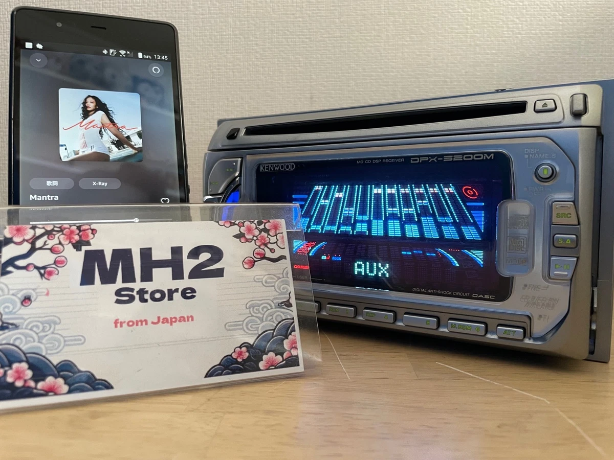 KENWOOD DPX-5200M 2DIN Car Audio CD MD MDLP Player With Bluetooth